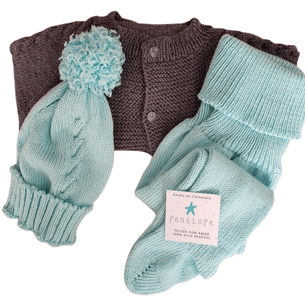 Conjunto Gorro, bufanda y manoplas