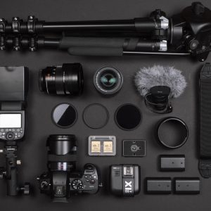 set de equipo fotográfico Sony